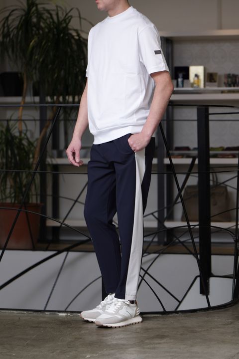 P.M.D.Sを使用した、ネイビーで引き締める大人のスポーティセットアップ