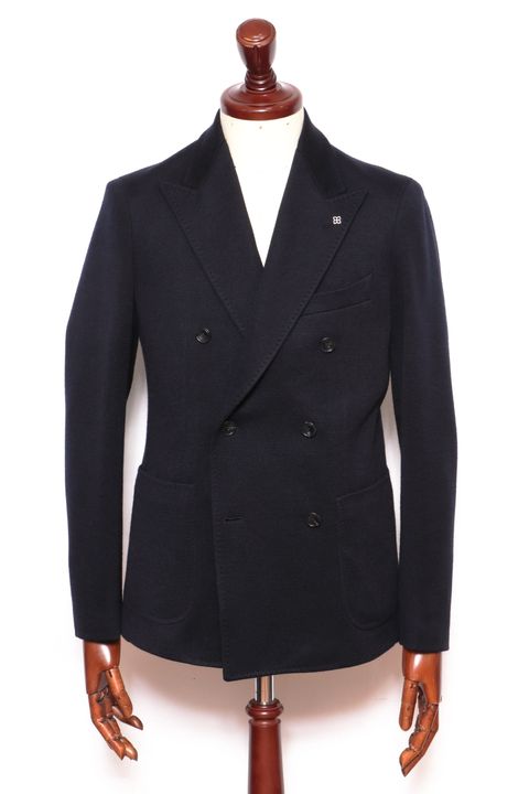 美品>TAGLIATORE 言うまでもなし 新ロゴ C-ARICウールモヘヤ 