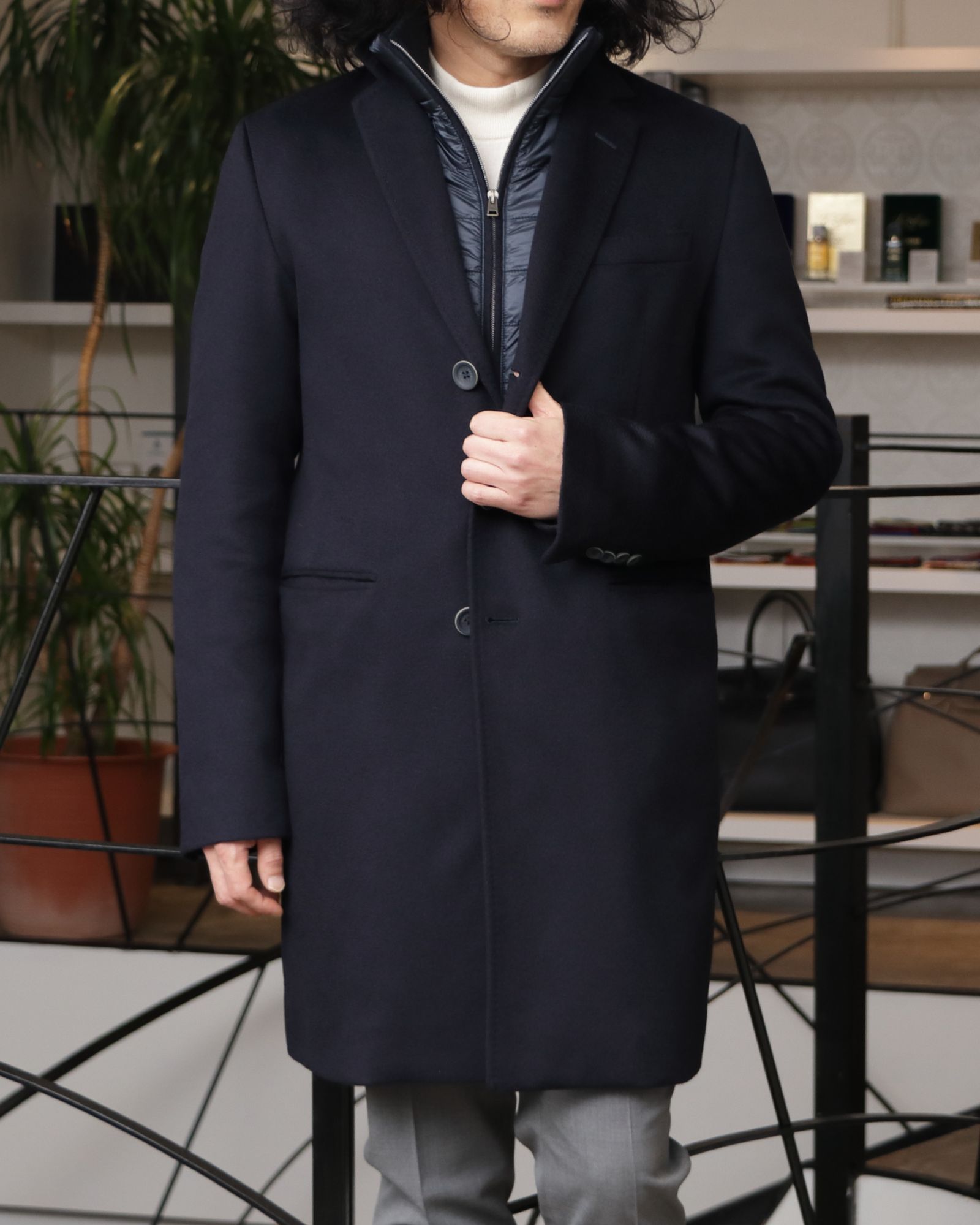 WH ダブルエイチ 当店別注ブーツを使用した、素材の良さが際立つ、大人のスマートワントーン