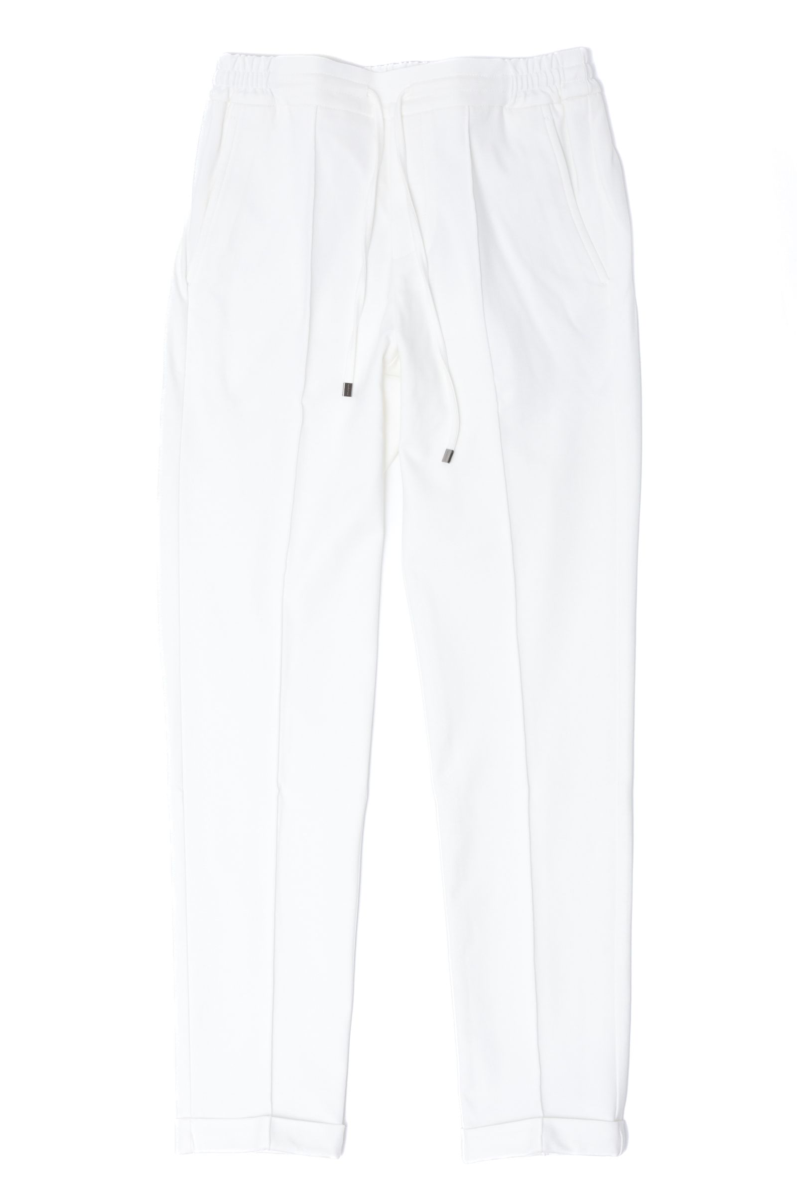 【干場義雅氏 別注モデル】H DUE アッカデュエ 永久クリース ジャージーパンツ / ホワイト