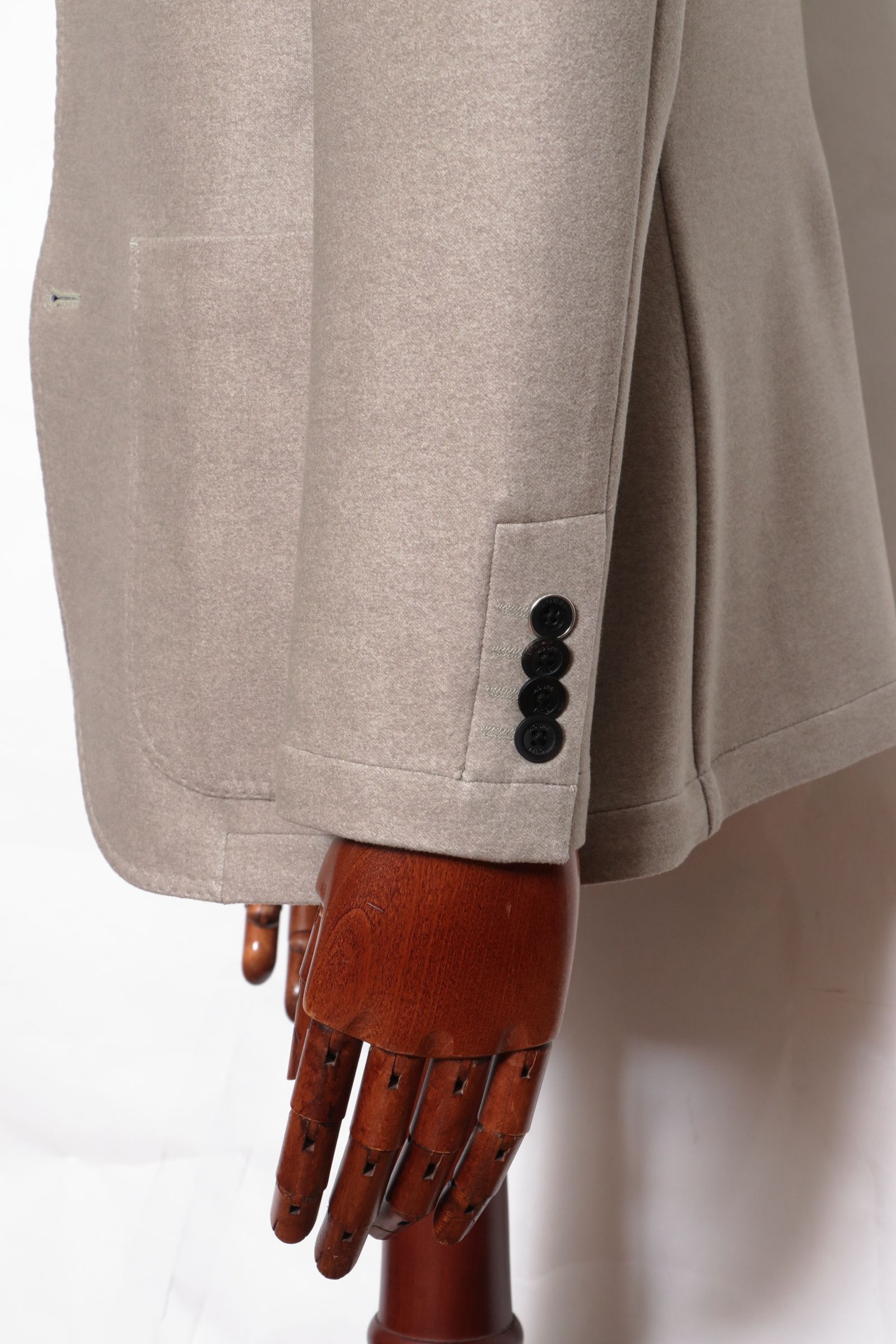 【セットアップあり】"THE FIRST CLASS" CERVINO ウォームジャージ 2B テイラードジャケット / LBEG ライトベージュ