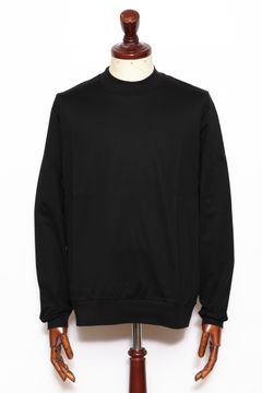 NUBY SLEEVE クルーネック コットン 長袖Tシャツ / ブラック
