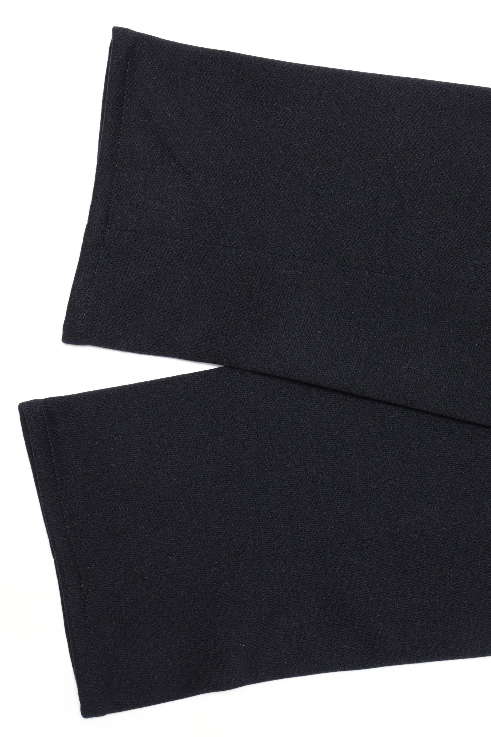 MANFRED A5737 WOOLY JERSEY ウーリー2トーンジャージ リラックスパンツ / ネイビー 80