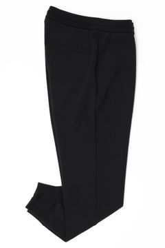 【セットアップあり】arteccoシリーズ #0430 コットン ニット 永久クリース ジョガーパンツ / Black ブラック