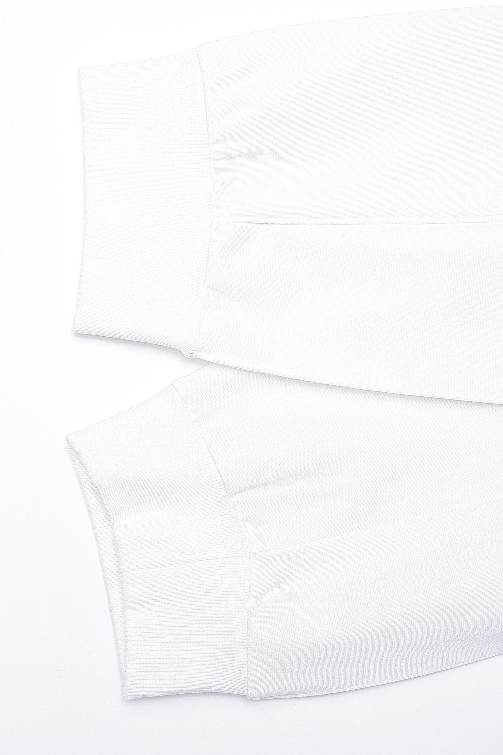 【セットアップあり】ARLEY PANYS ストレッチジャージ スウェットコンビ ワンポイントロゴ ジョガーパンツ / ホワイト × グレー × ブラック