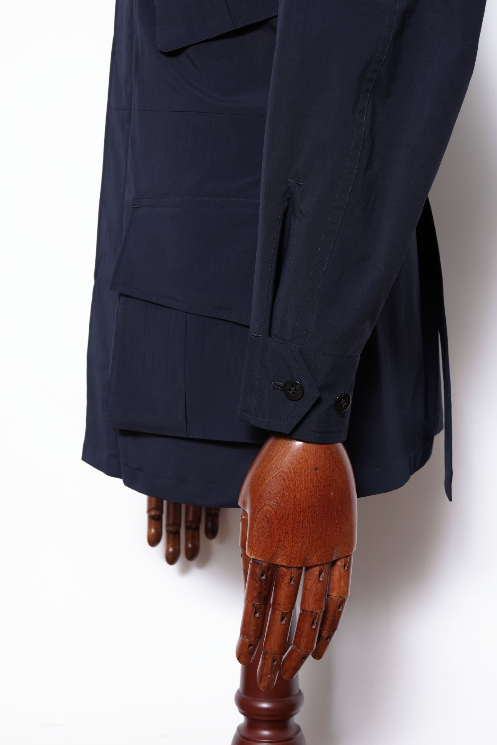 撥水ポリエステル タイプライター ファティーグ ジャケット / ネイビー