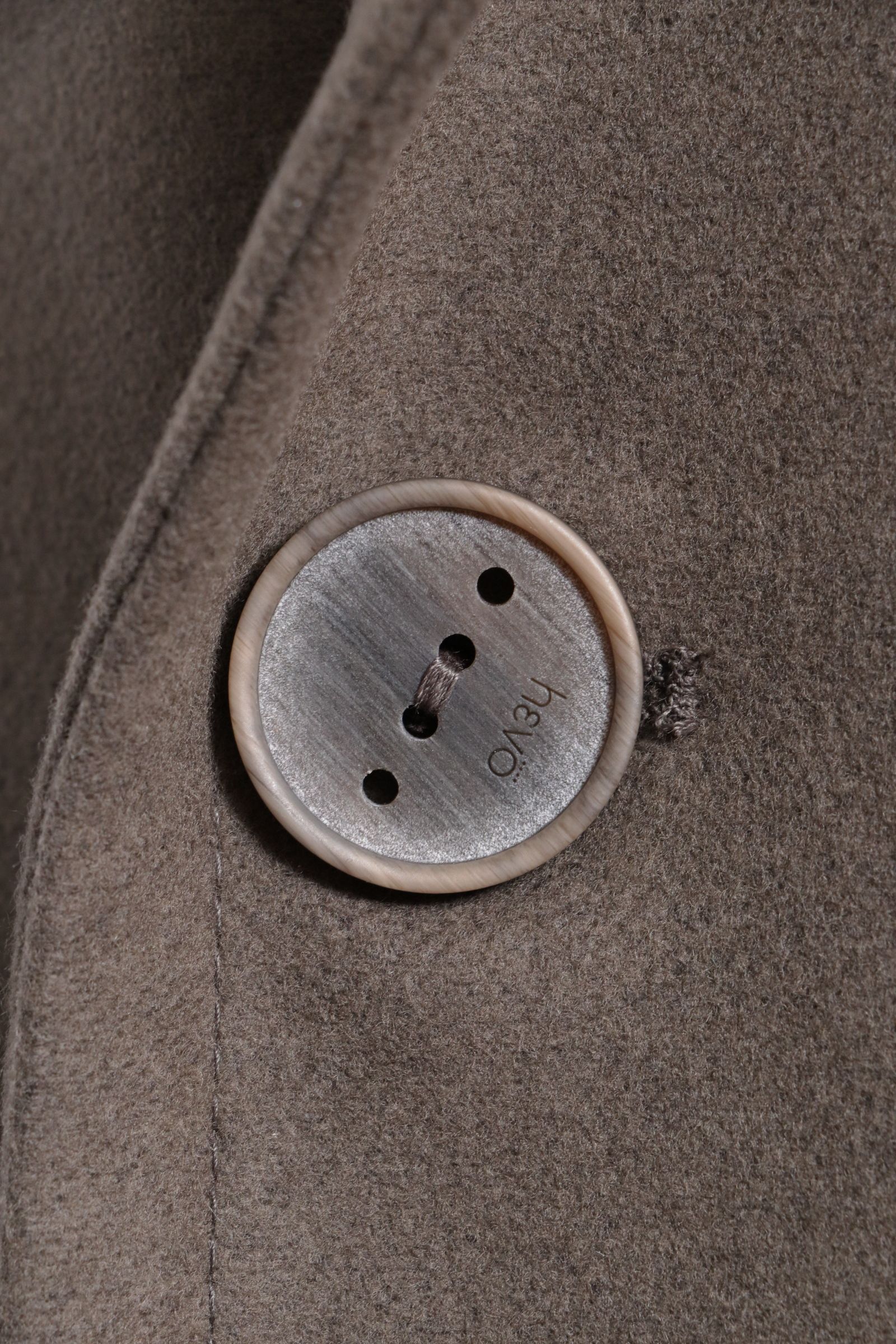 BRINDISI - ブリンディジ ウール ベルテッド ダブルコート / オリーブ 0513