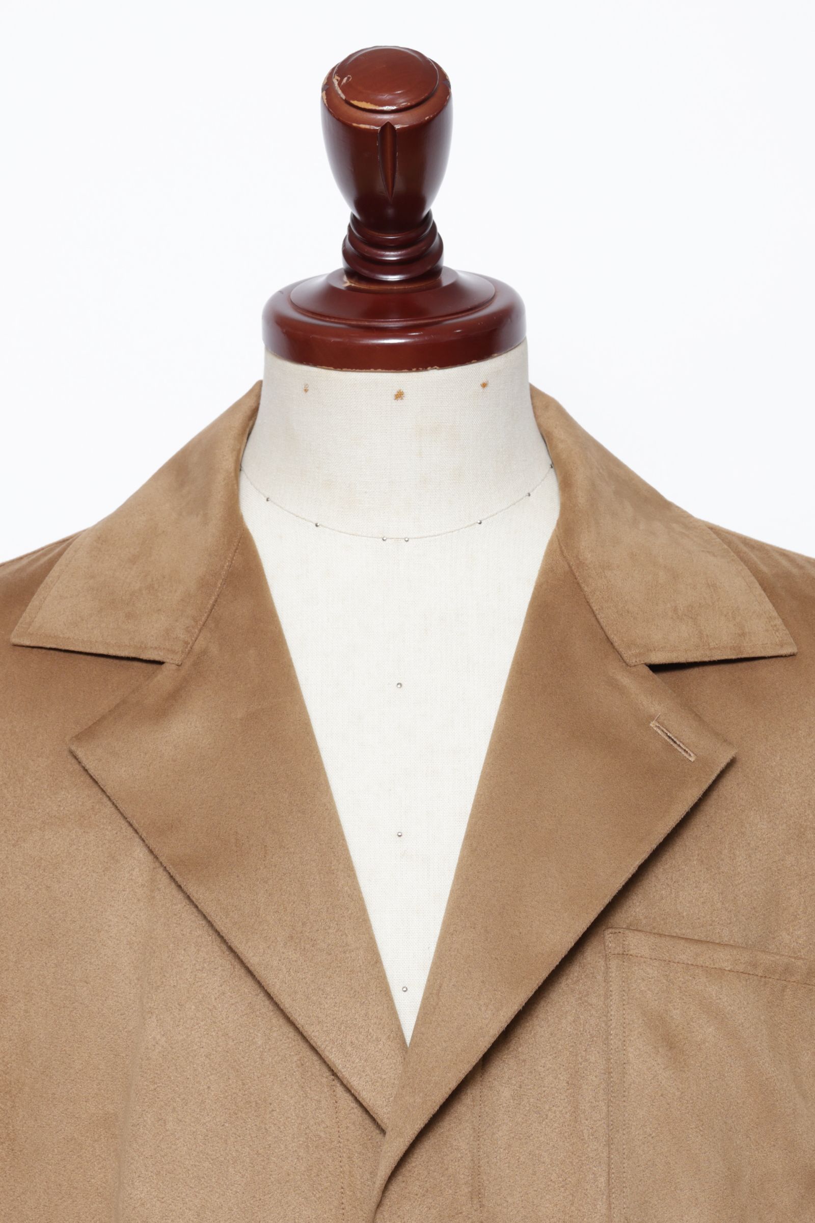 フェイクスエード カバーオール ジャケット / モカベージュ