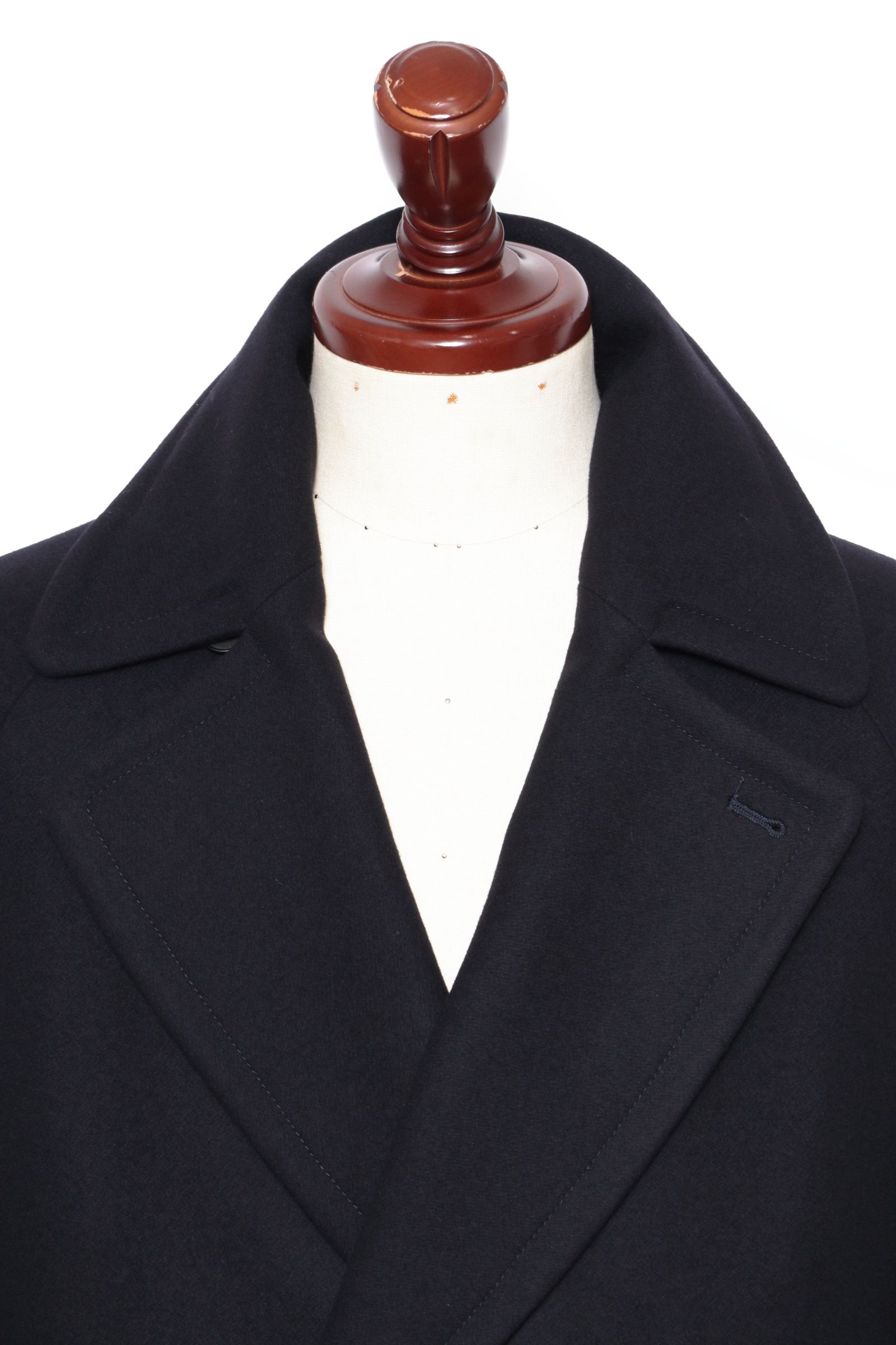 BRINDISI - ブリンディジ ウール ベルテッド ダブルコート / ネイビー 4013