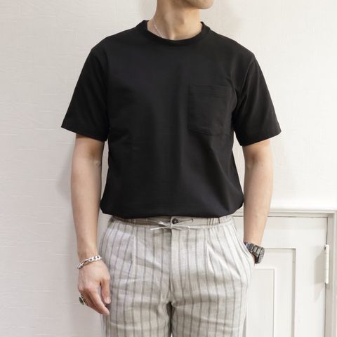 ”giab's ARCHIVIOテクノリネンパンツ”を使用した春夏カジュアルコーデ