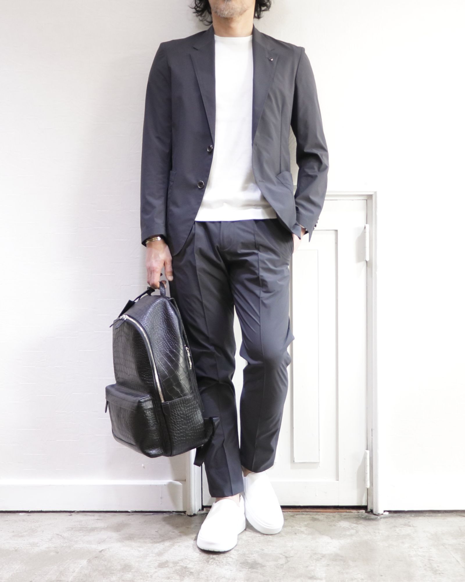 PELLE MORBIDA - 【BEKKU HOMME 別注】 クロコダイル型押し