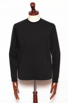 PABLO シルケット加工コットン ロングスリーブ カットソー / ブラック