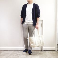 DRUMOHRサマーカーディガンを使用した休日コーデ