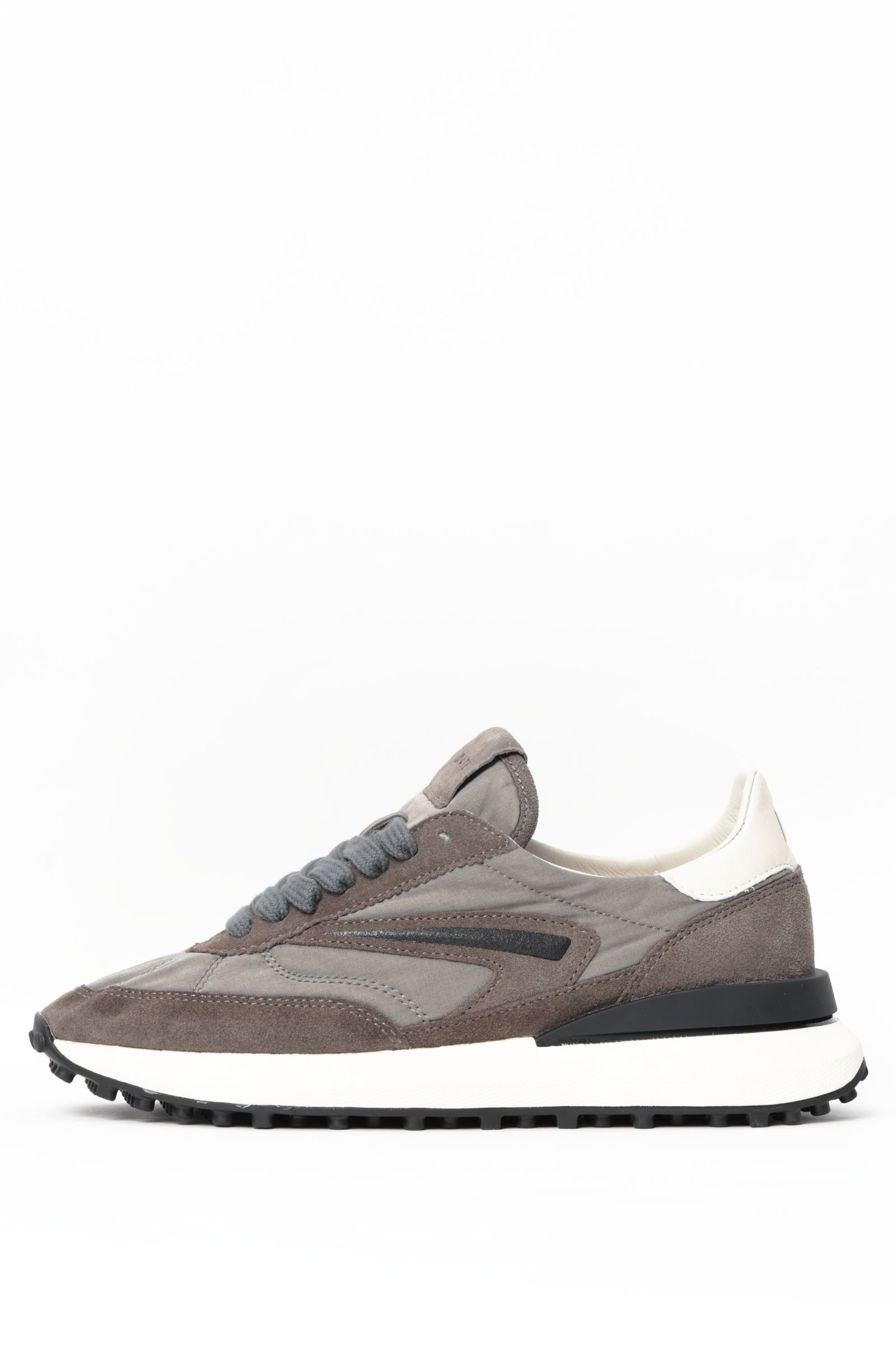 ATHLETA WAX GRAY ナイロン × スウェード ランシュータイプ スニーカー / グレー