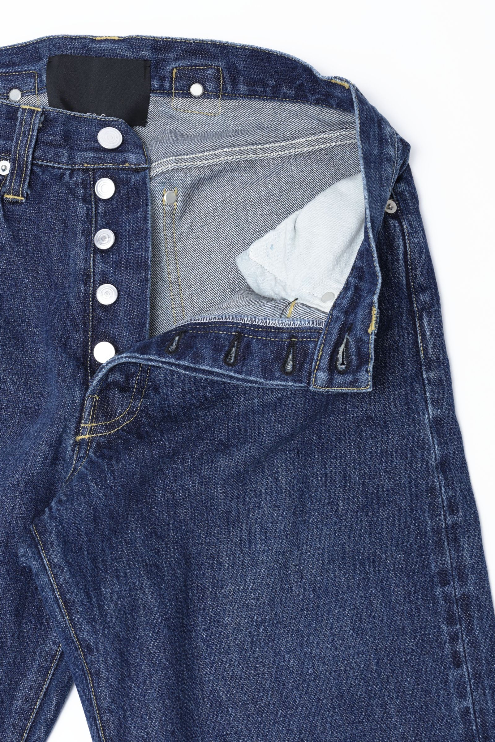 SVNDE ユーズド加工 ワイド デニムパンツ / INDIGO USED ブルー