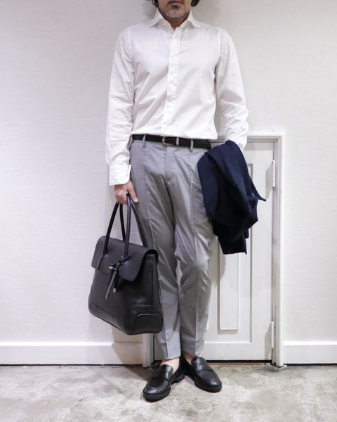 LARDINI - ラルディーニ ニット Wジャケットを使用したビジカジスタイル