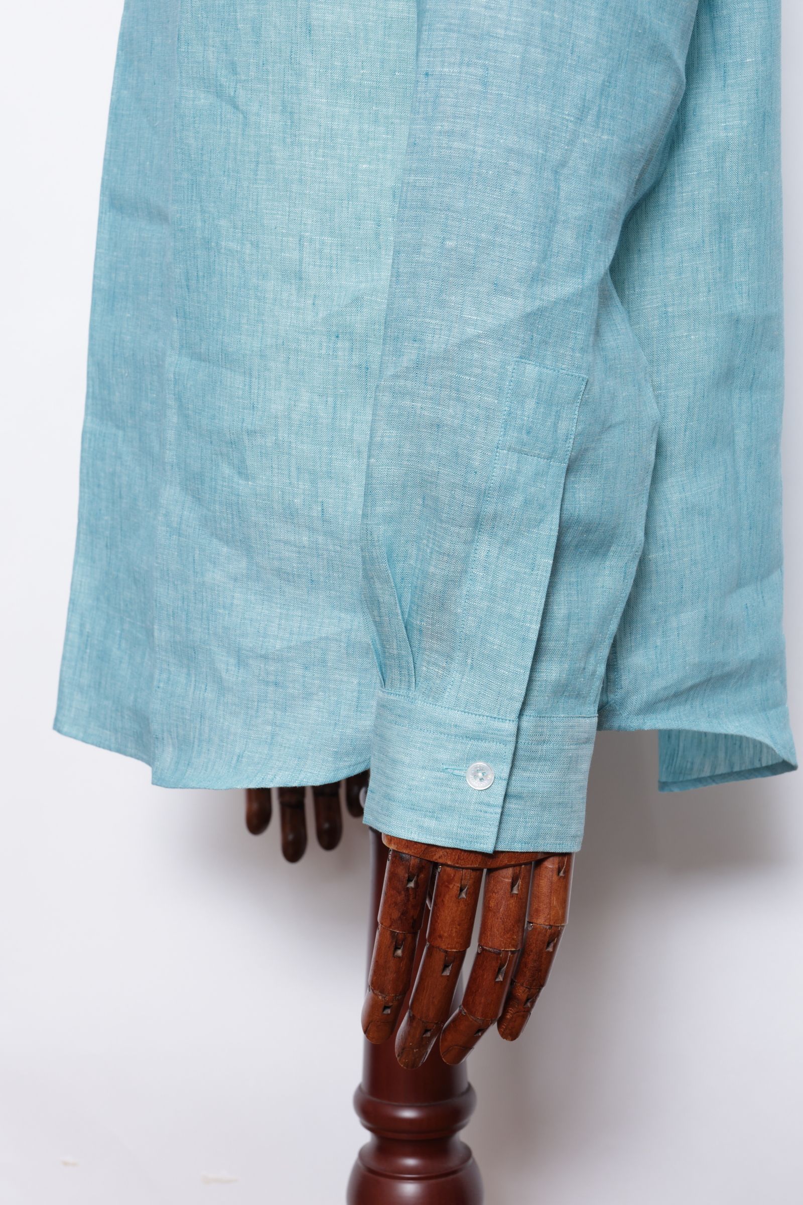 ALBINI LINEN POOL SIDE SHIRT アルビニ社 リネン カプリシャツ / グリーン