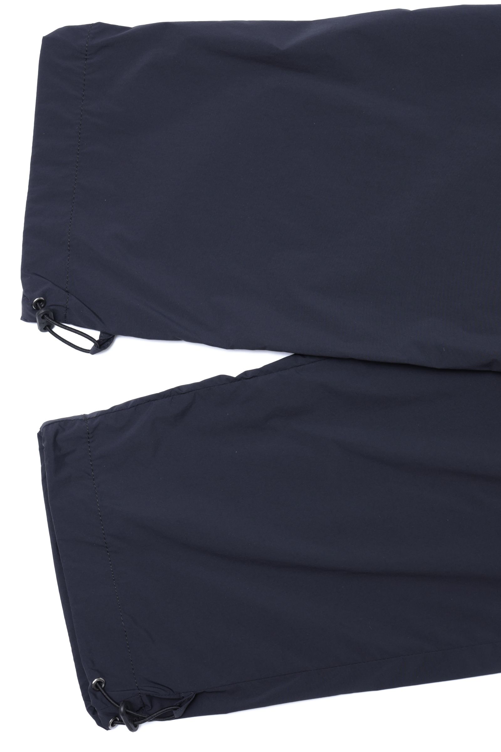 LIGHT NYLON STRETCH 1プリーツ テーパード シャーリングパンツ / ブラック 9300