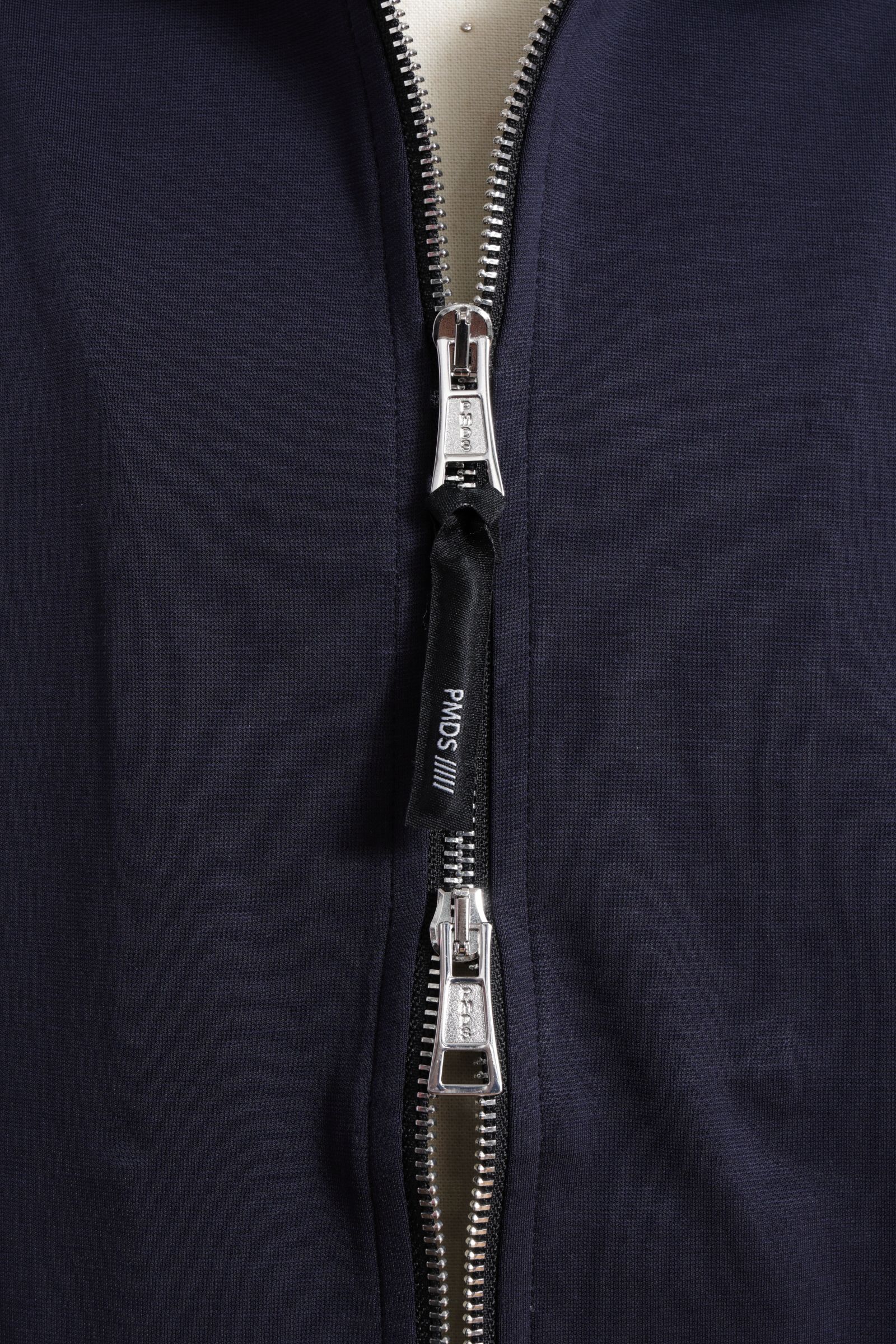 【セットアップあり】EVER HOOD ストレッチジャージ ワンポイントロゴ ジップアップ パーカー  / ネイビー × ベージュ × ピンク