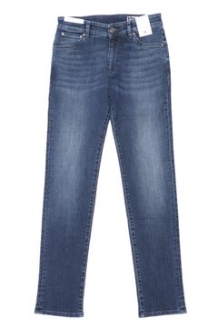 SWING / SUPERSLIM FIT コットン ポリエステル ストレッチ ダークウォッシュド デニムパンツ / ダークインディゴ
