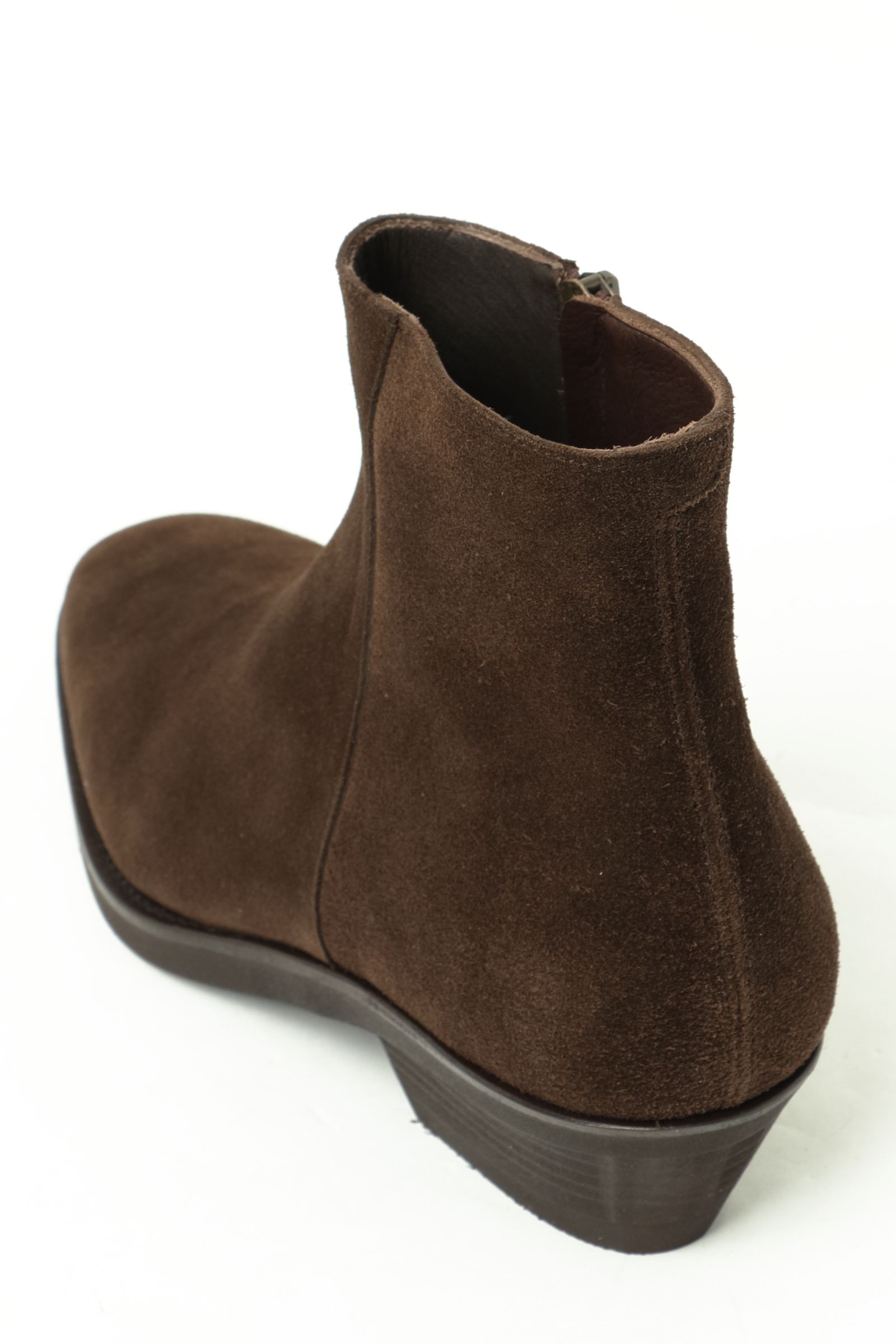 《BEKKU HOMME別注》【ふにゃ男シリーズ】ヤヌスカーフ スエード サイドジップ ブーツ シューズ 革靴 / ブラウン COFFEE