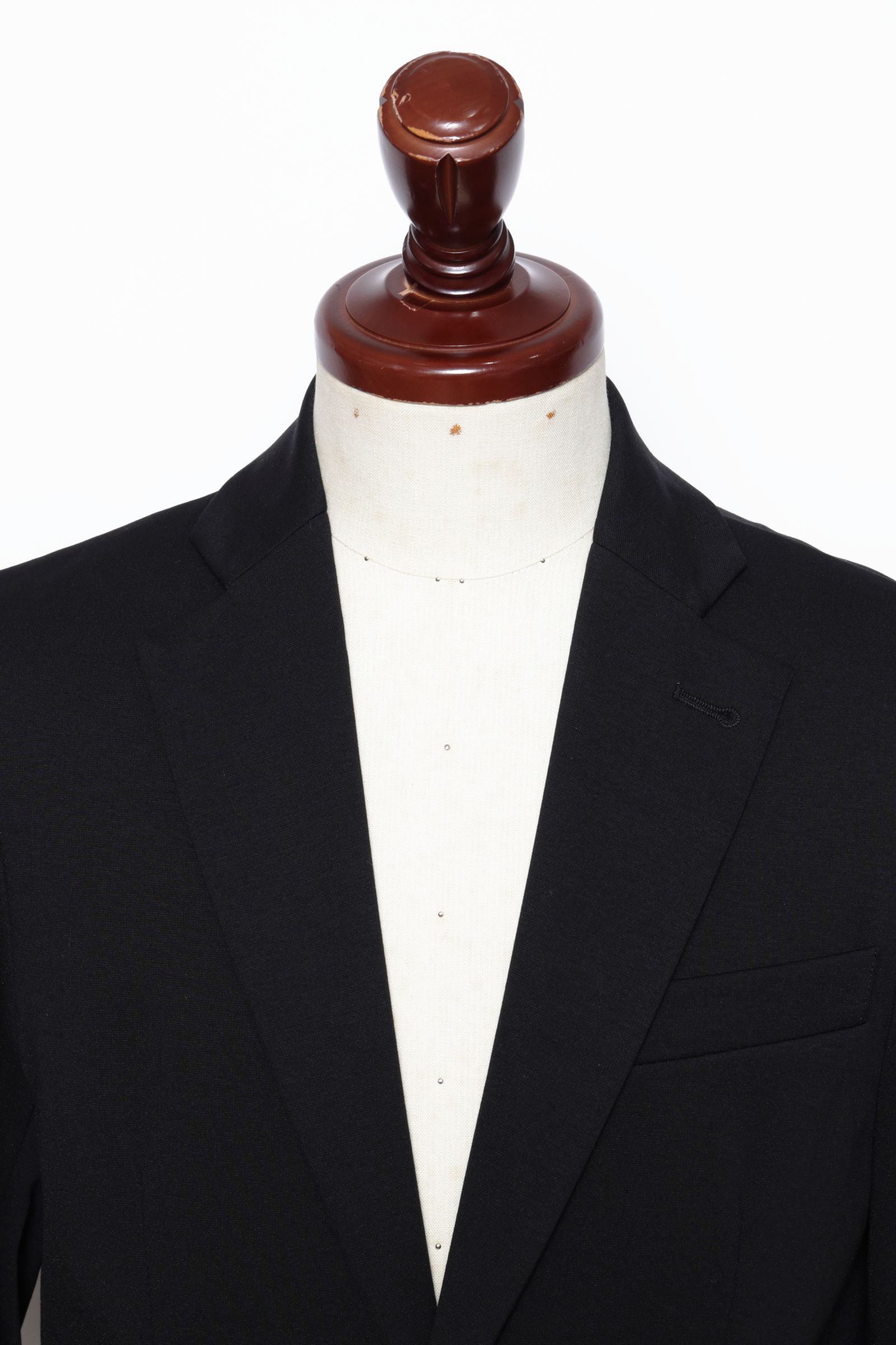 【セットアップあり】 STROZZI L2 A3573 ニューウォッシャブルジャージ 2Bジャケット / ブラック 90