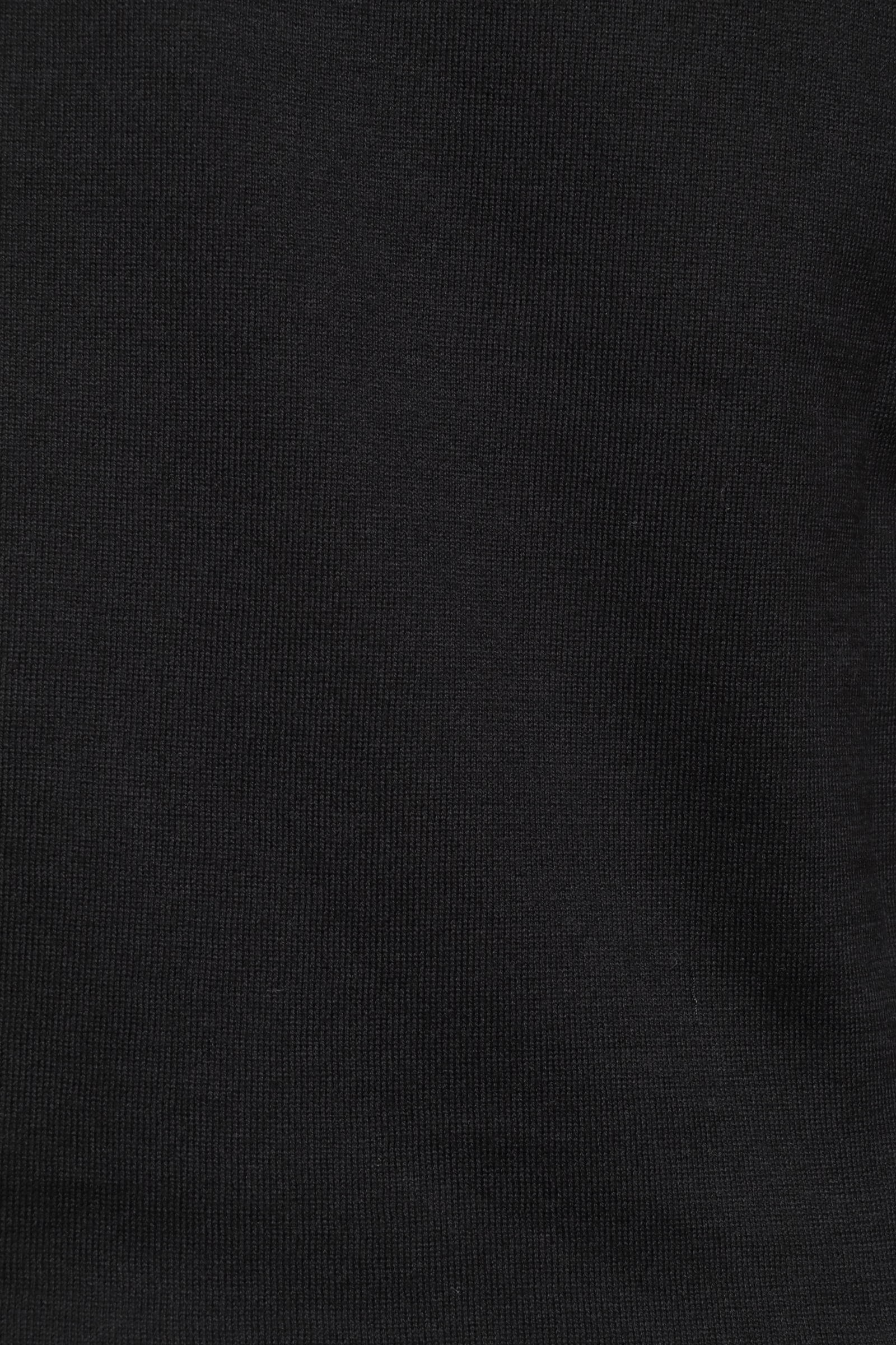 【MODERN FIT】SYRES シーアイランドコットン 30ゲージ 半袖 スキッパー ニット / BLACK ブラック