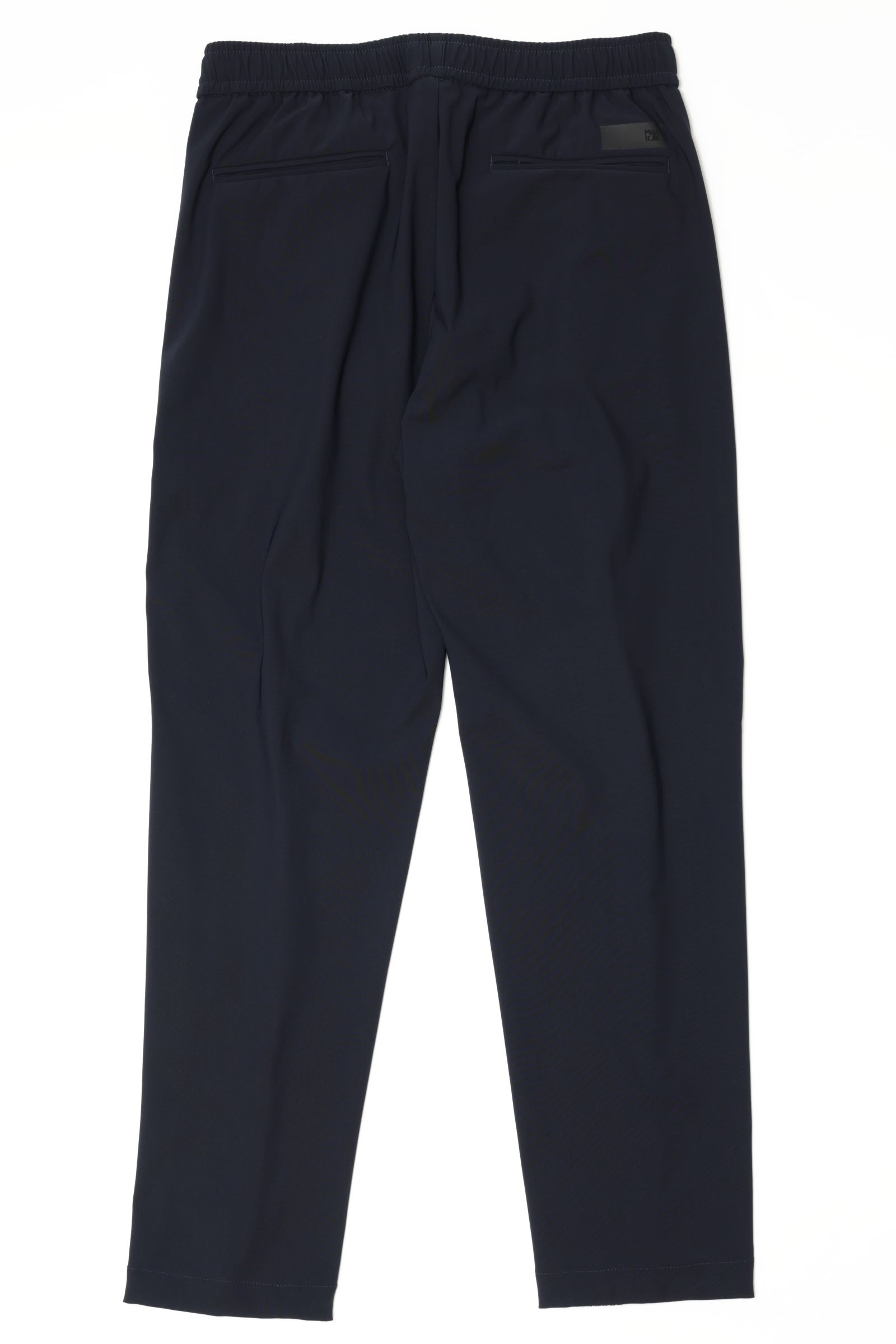 【セットアップあり】JUAN PANTS ハイパーストレッチ ナイロン x リブニット ハイブリッド パンツ / ネイビー