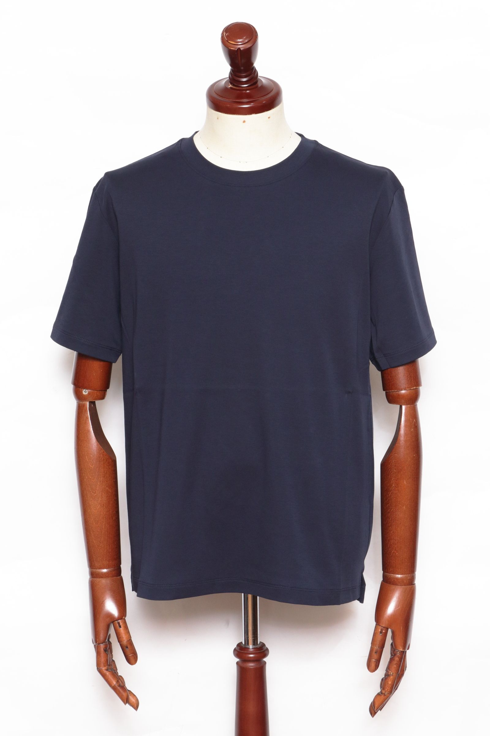 モダンでクール【Mackage】ABRAMストレッチビスコース半袖ニット 半袖クルーニット【ジグザグパターン】 (MOKN5303-01) | MORLES