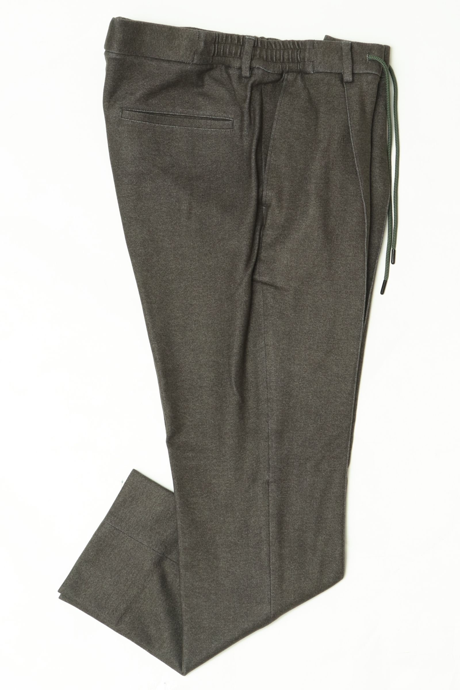 【セットアップあり】"THE FIRST CLASS" CERVINO ウォームジャージ 1プリーツ テーパード イージースラックス / KKI カーキ