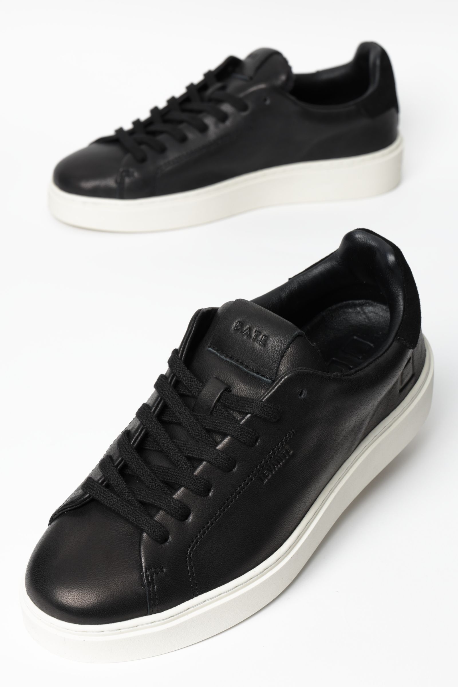LEVANTE コートタイプ スムースレザー × スエード スニーカー / ブラック
