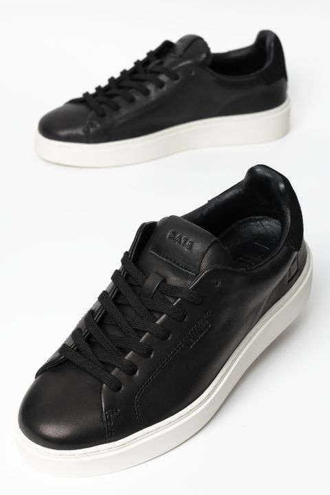 LEVANTE コートタイプ スムースレザー × スエード スニーカー / ブラック