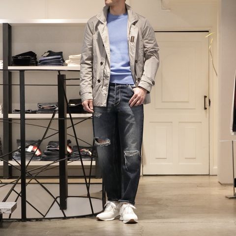 "MOORER"を使用したカジュアルミックスコーデ