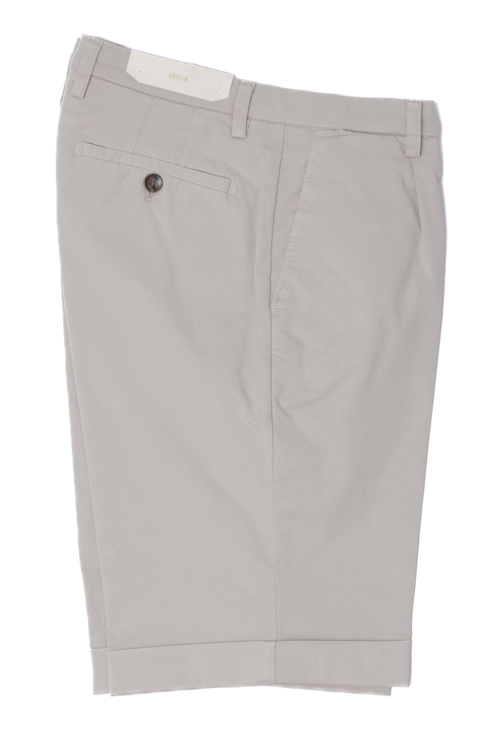 【干場さん別注】 BG101 コットンストレッチ ワンプリーツスリムショーツ  / ベージュ