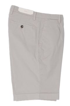 【干場さん別注】 BG101 コットンストレッチ ワンプリーツスリムショーツ  / ベージュ