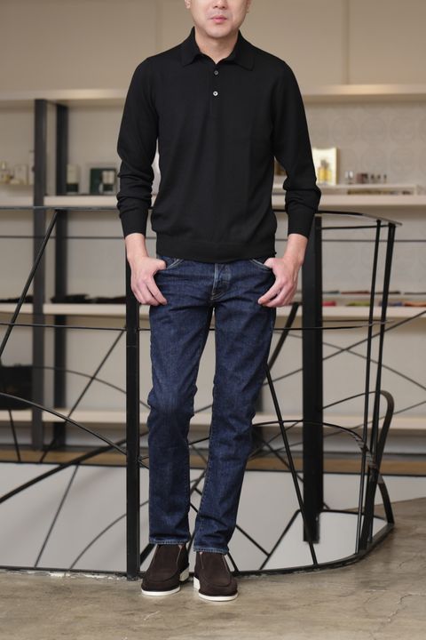 HERNO エコムートン MA-1を使用した、エコムートンを軽快に着こなす秋冬カジュアル
