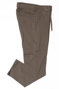 【セットアップあり】MALPENSA SHINE TRICOT マルペンサシャイントリコ ナイロンストレッチ ノープリーツ テーパード イージースラックス / KKI カーキ
