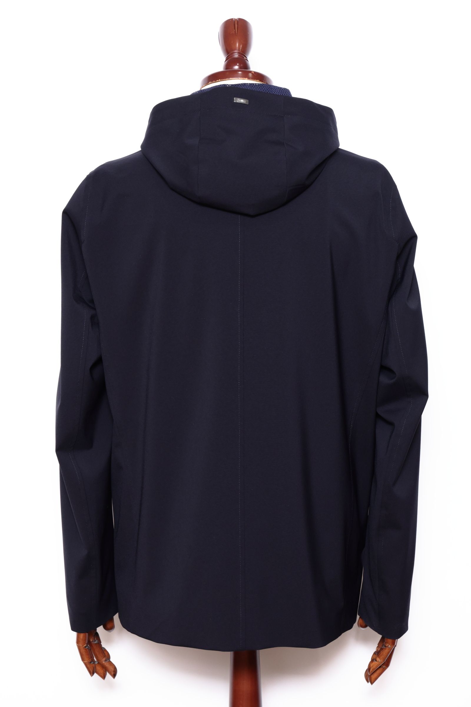 HERNO FLIGHT  テクノストレッチ  フーデッド 3B ジャケット / ネイビー 9210