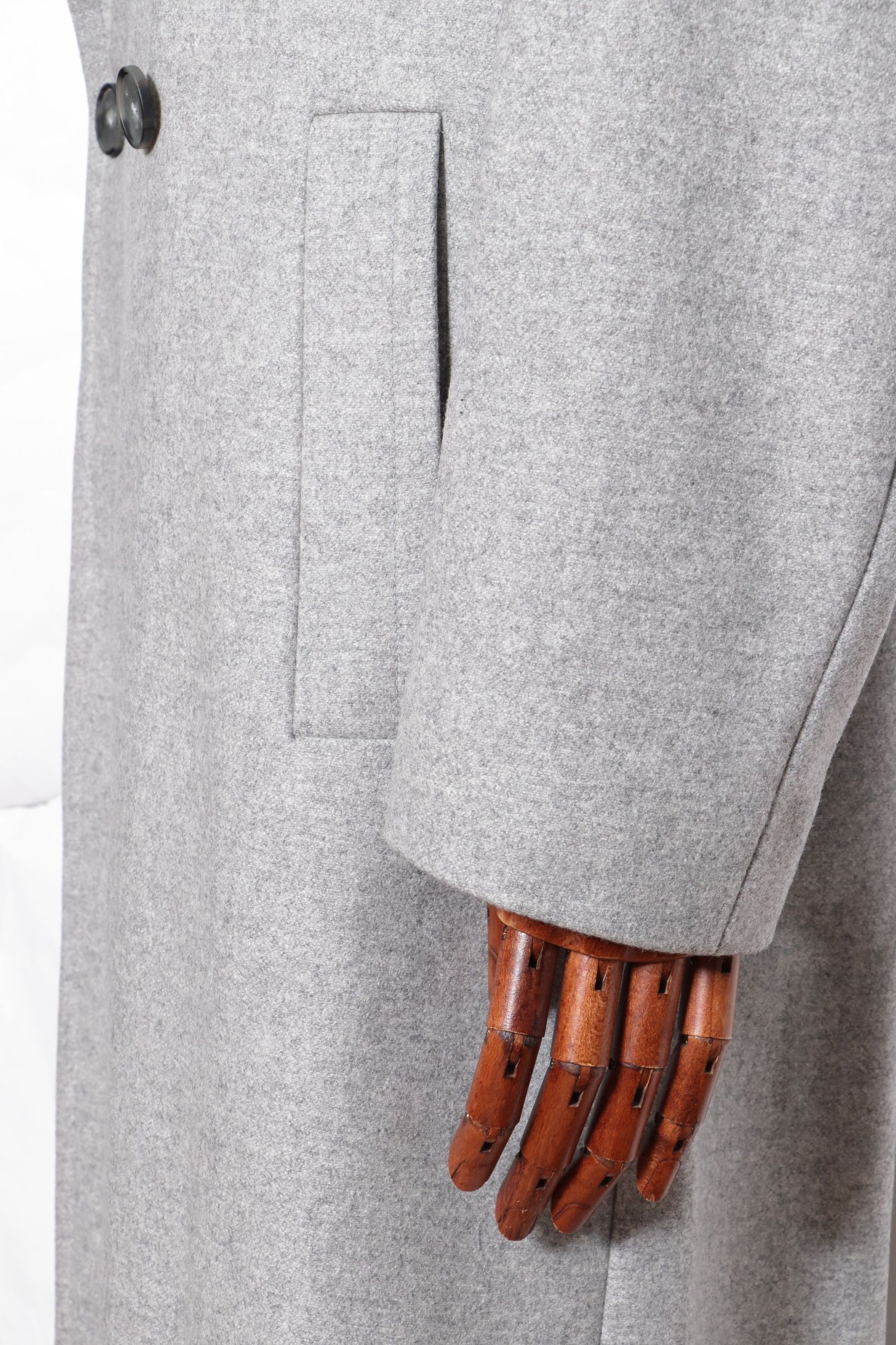 BRINDISI - ブリンディジ ウール ベルテッド ダブルコート / グレー 4402