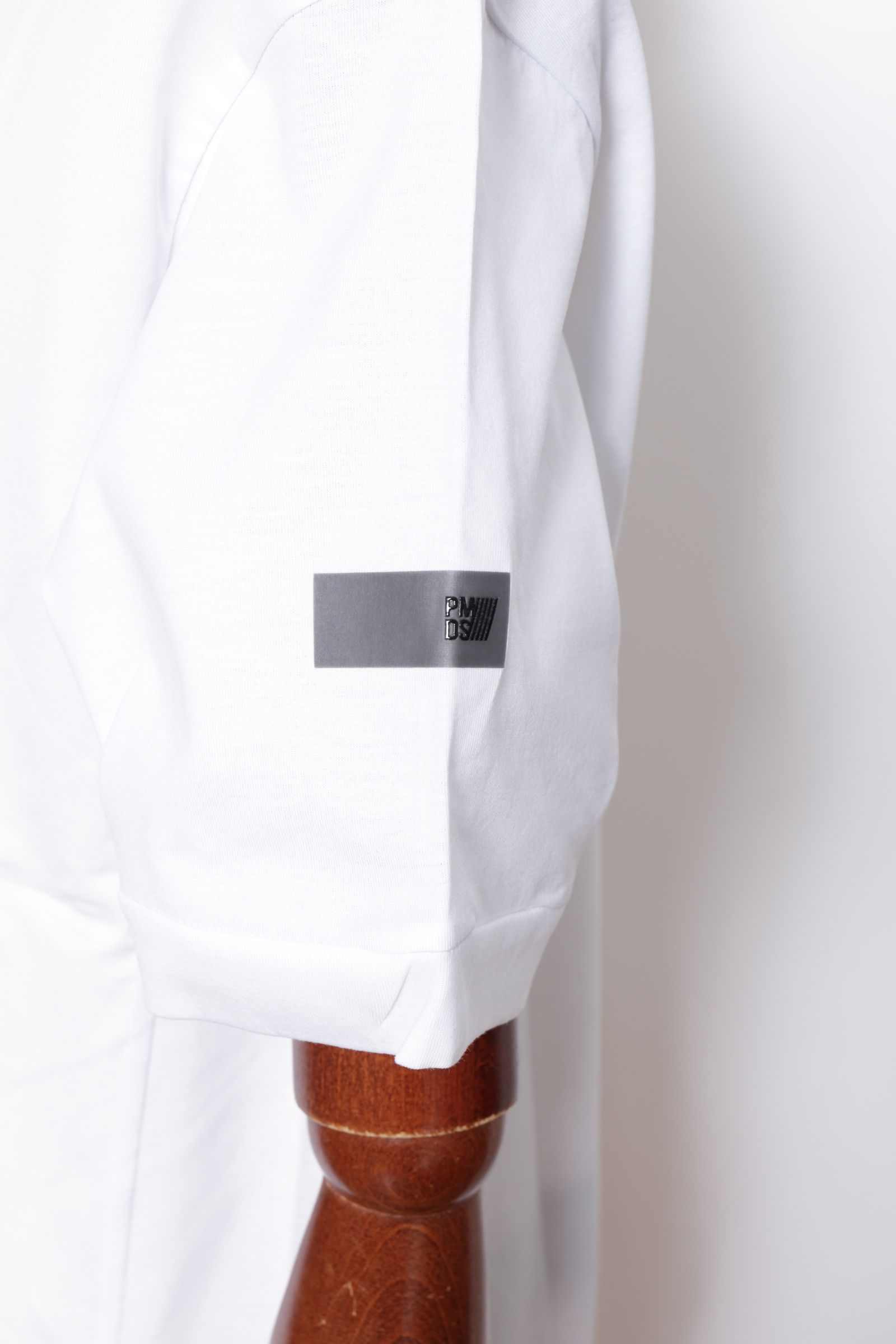 NUBY モックネック コットン 半袖Tシャツ / ホワイト