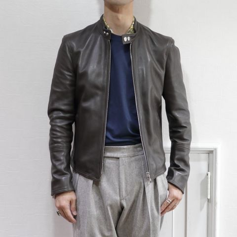 "エンメティ"を使用した秋のライダースコーデ