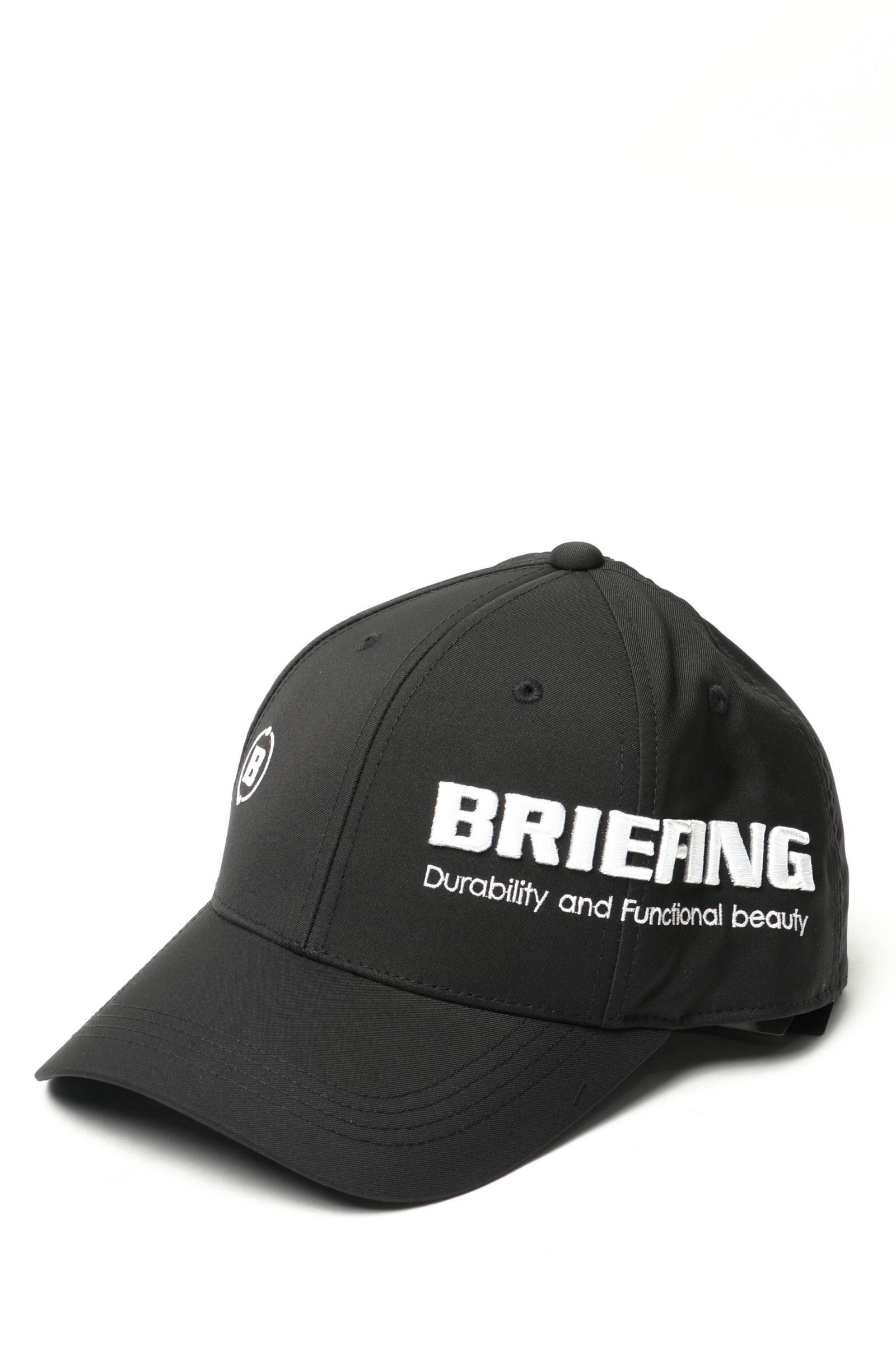 BRIEFING GOLF - STRETCH ROUND LOGO CAP ストレッチナイロン ラウンド