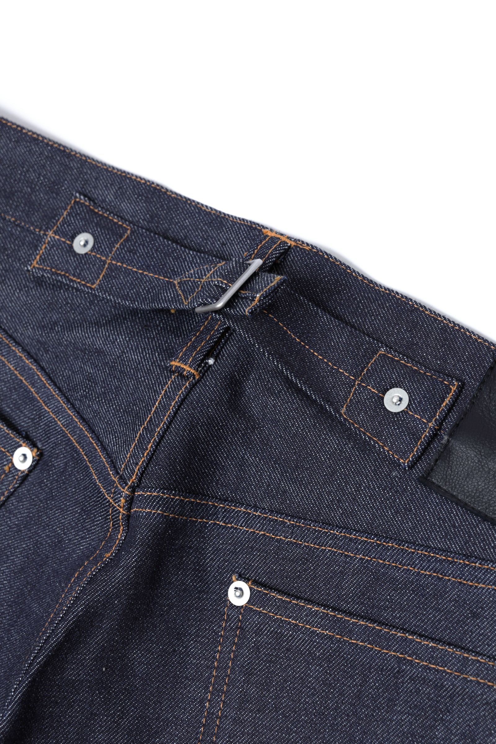 SVNDE リジッド(ノンウォッシュ) ワイド デニムパンツ / INDIGO RIGID ダークネイビー