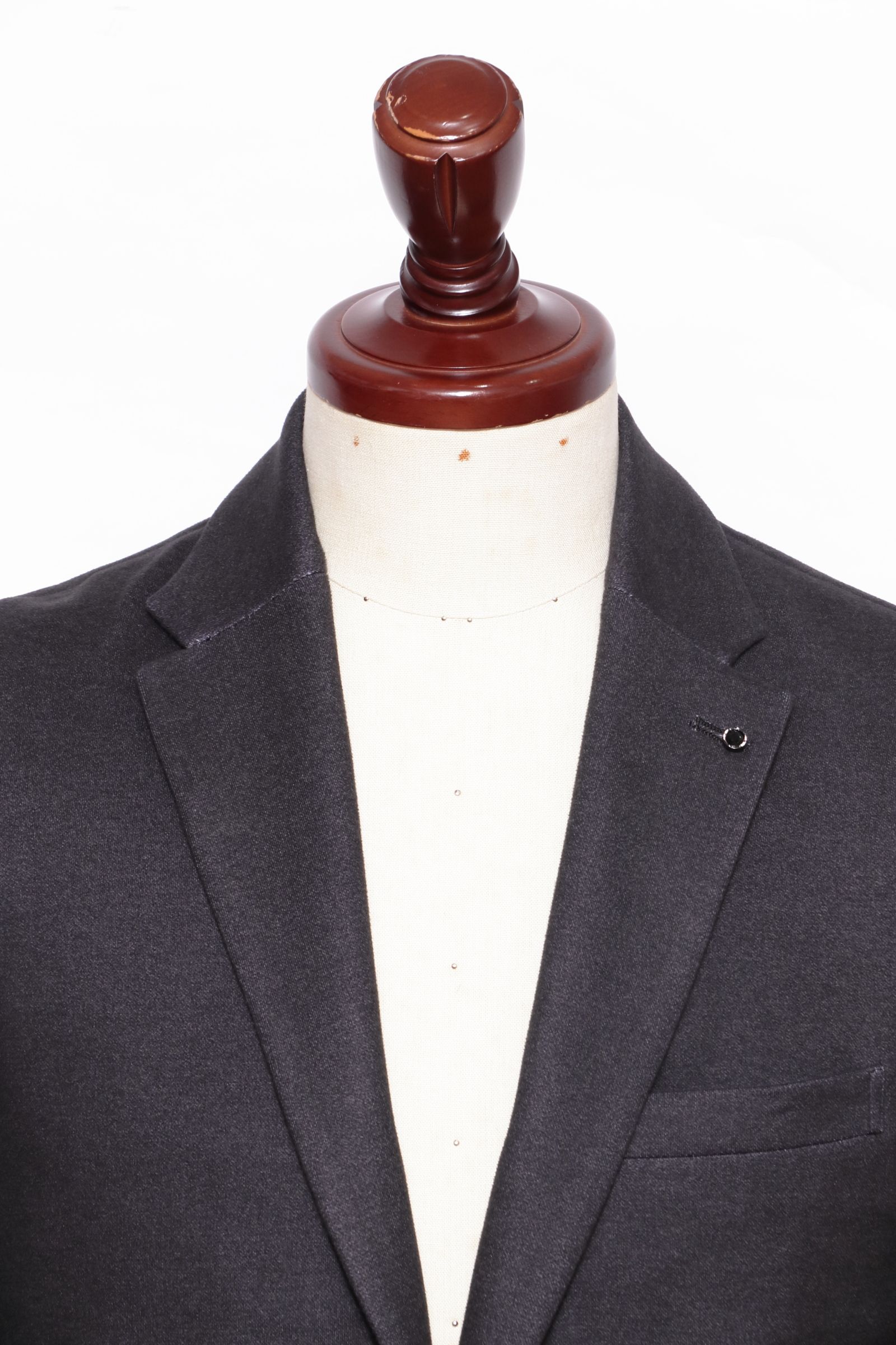 【セットアップあり】"THE FIRST CLASS" CERVINO ウォームジャージ 2B テイラードジャケット / BLK ブラック