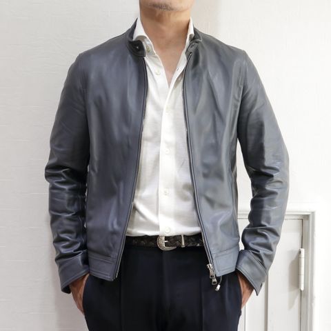 "EMMETI"ライダースJURIを使用した上品レザースタイル