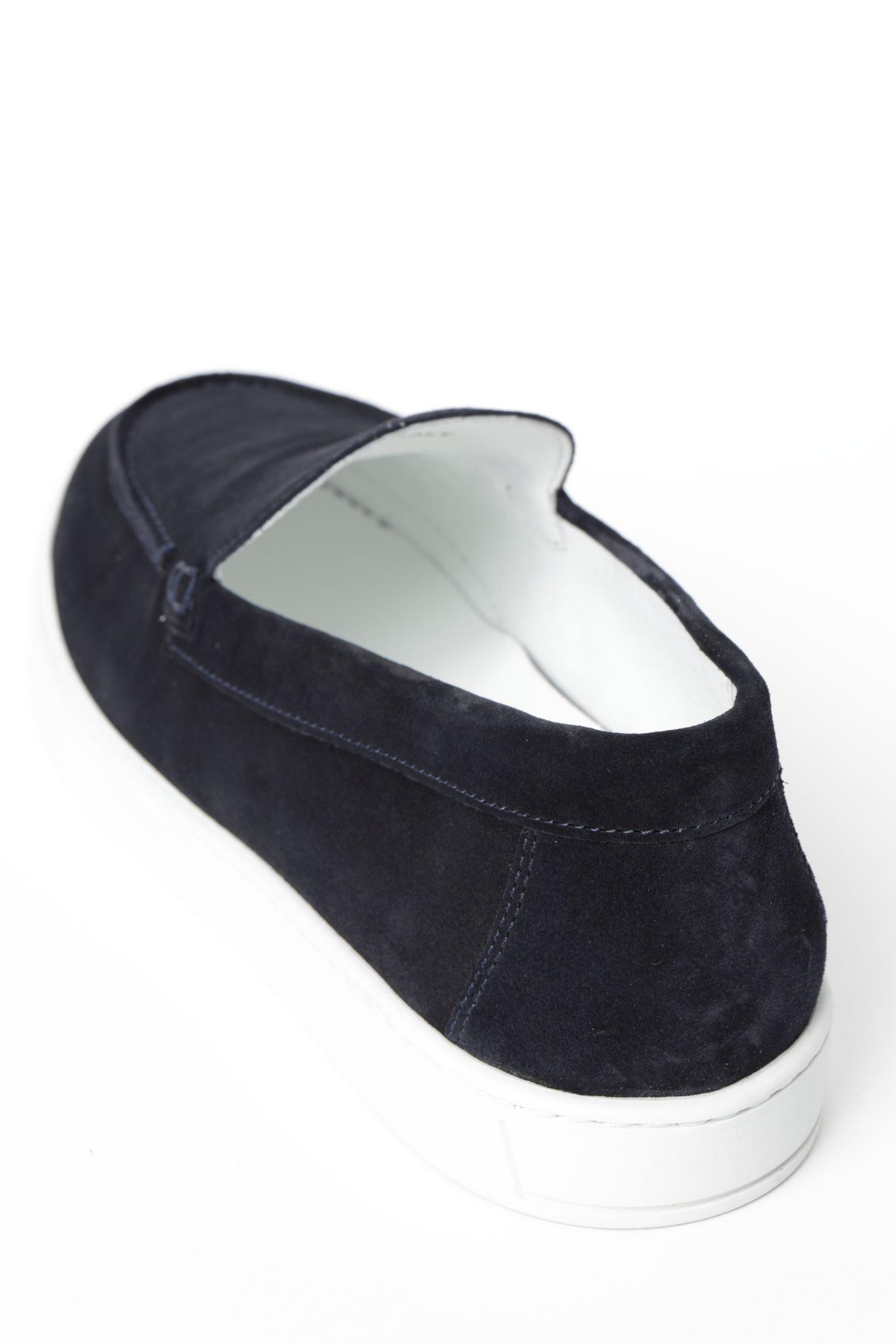 BARTEX スウェード モカシン スリッポン スニーカー / DEEP BLUE ネイビー