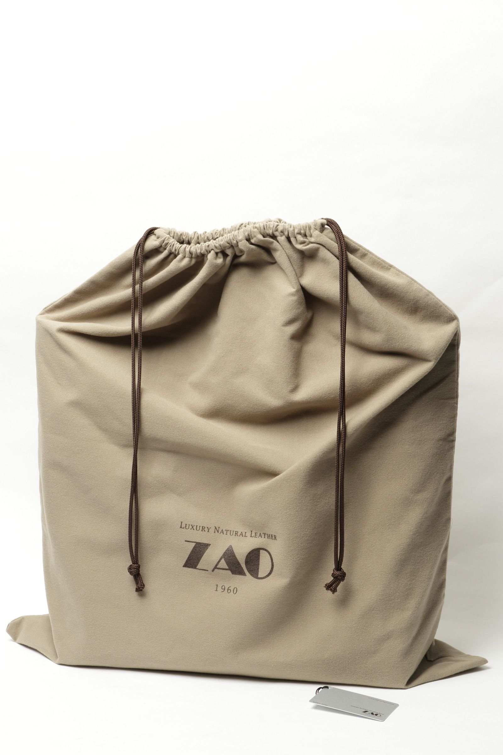 ZAO - オーストリッチ イントレチャート トートバッグ / ブラック
