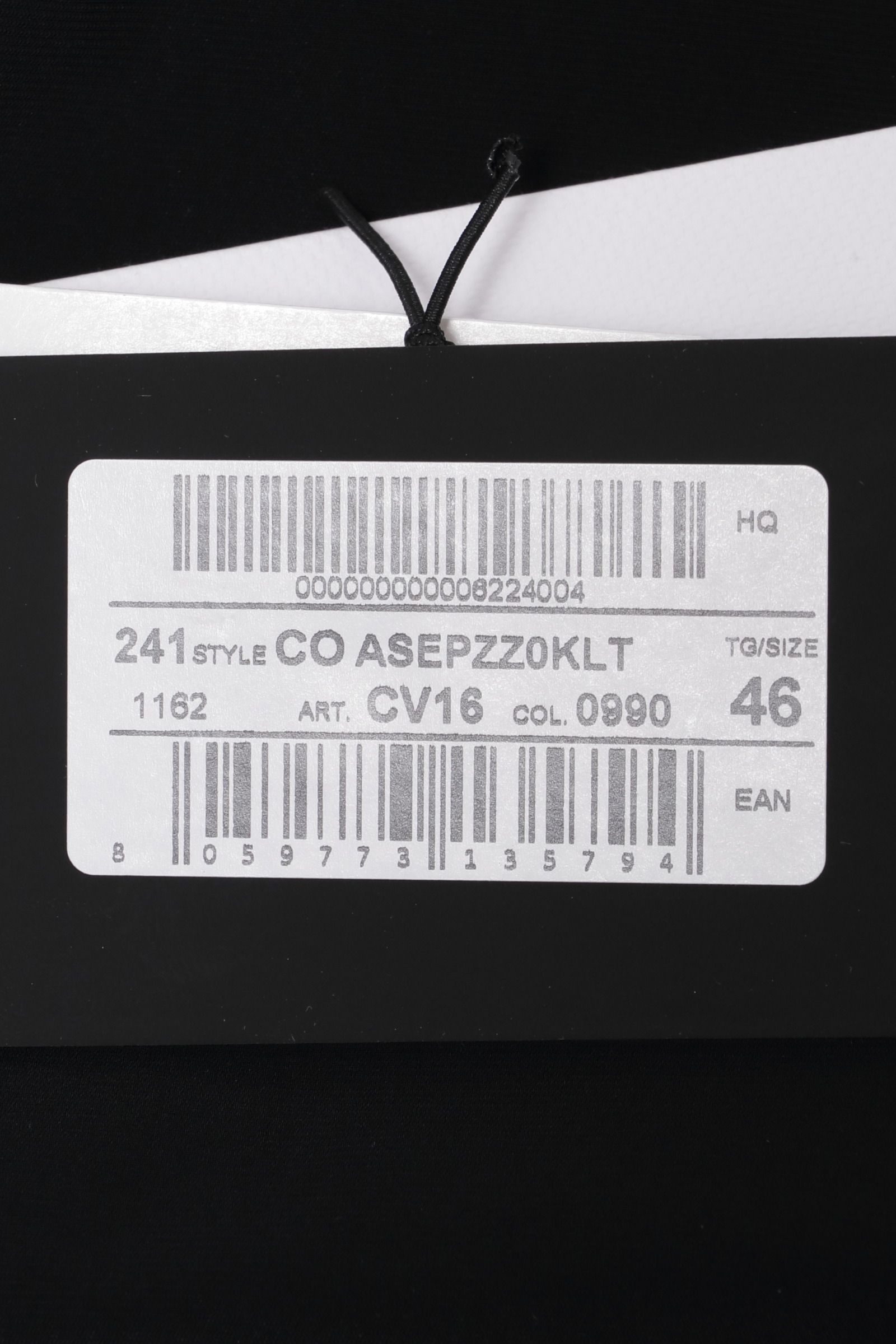 ACTIVE ノープリーツ ストレッチナイロン スラックス EPSILON BACK ZIP / ブラック