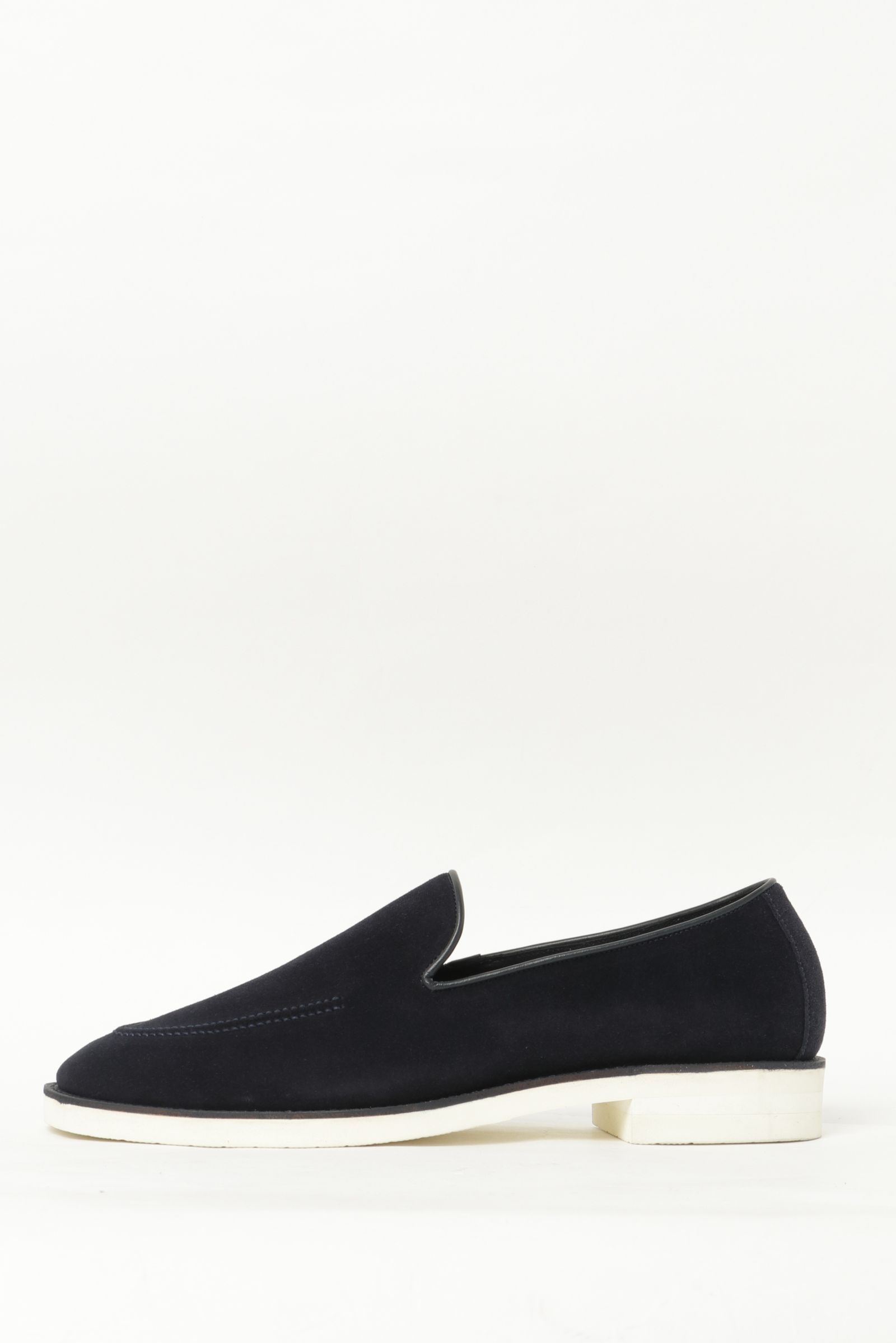 【先行予約】チャールズFステッド スーパースエード スリッポン シューズ 革靴 / ネイビー