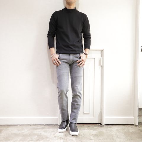 "Gran Sassoニット"を使用したニットオンニットコーデ